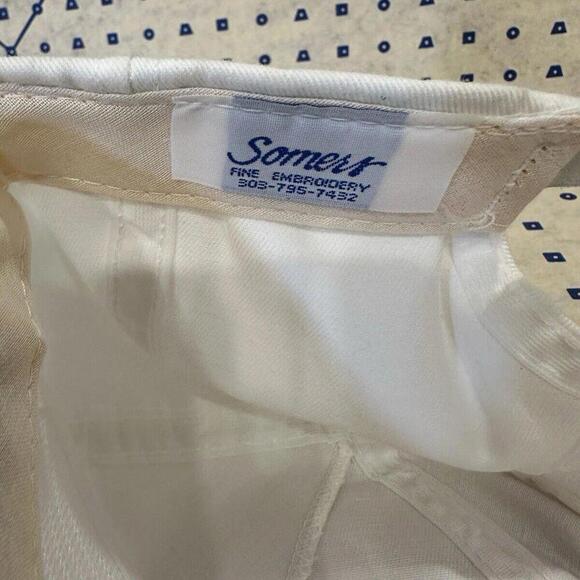 Vintage White Snapback Trucker Hat Rope Flat Bill Heritage - Picture 8 of 9